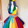 LGBT Parade Dress Rainbow Dress Party Dress, Sunday Dress 2 LGBT Parade Dress Rainbow Dress Party Dress, Sunday Dress -EpicCosplay Shop PartyDress 4
