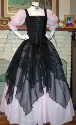 Pirate Gown Renaissance Costume Womens Wench Costume