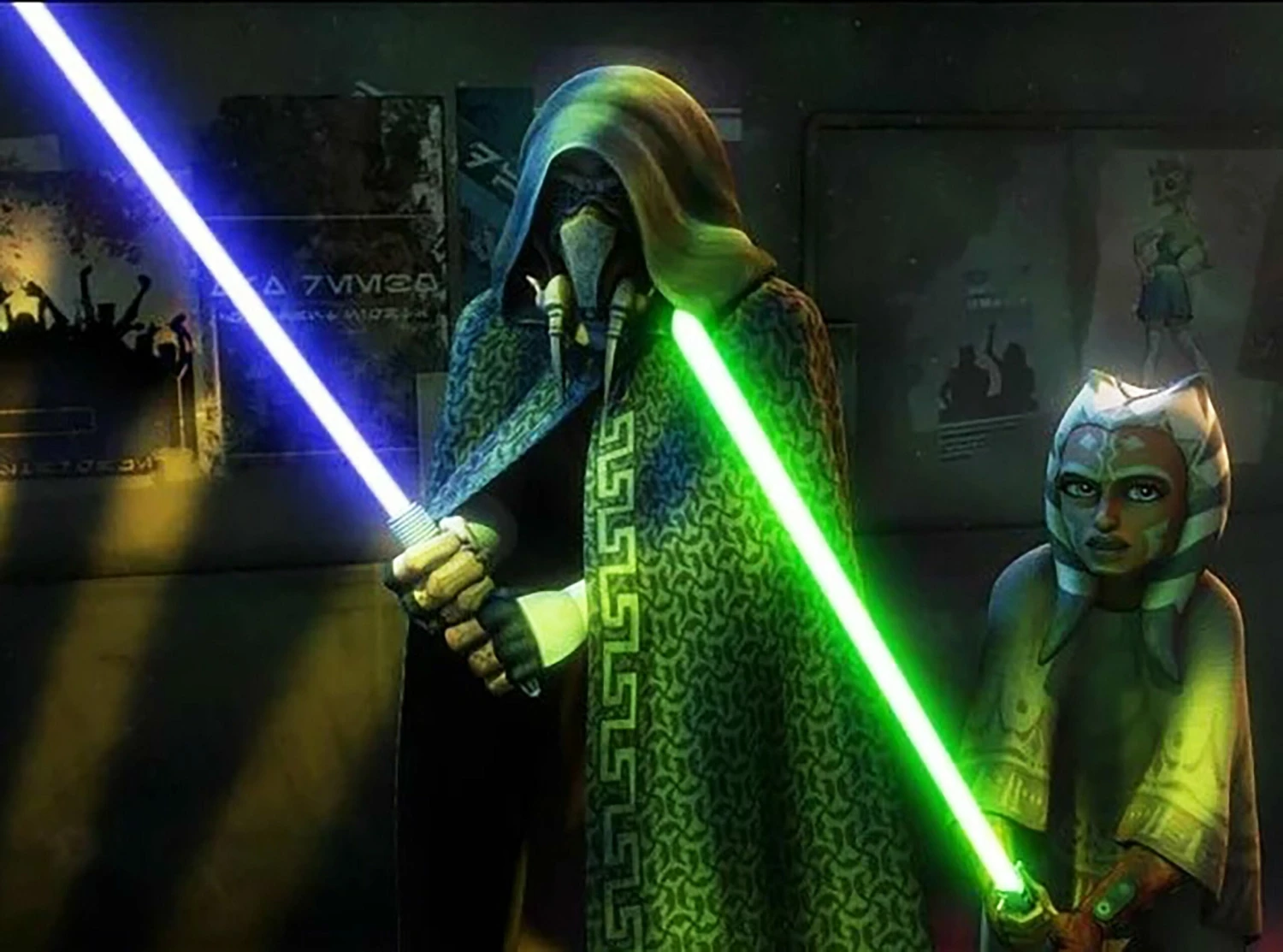 Plo Koon Embroiderd Cape Cloak MADE TO ORDER 3 Plo Koon Embroiderd Cape Cloak MADE TO ORDER