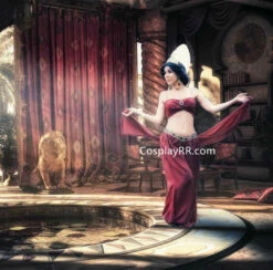 Princess Jasmine Red Outfit Cosplay Costume For Adult -EpicCosplay Shop Princess Jasmine red outfit cosplay costume for adult 4
