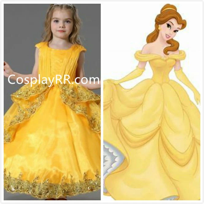 Princesss Belle Dress 2017 Movie For Girls Toddler 3 Princesss Belle Dress 2017 Movie For Girls Toddler