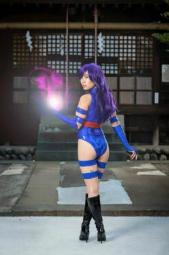 Psylocke Costume Metallic Mystique Spandex