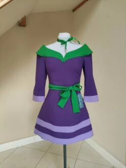 1960's Style Costume,Purple Cosplay Dress