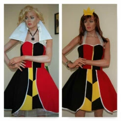 The Queen Of Hearts Cosplay Dress Red Queen Costume -EpicCosplay Shop QueenCosplaydress 2