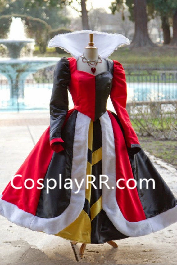 Queen Of Hearts Villains Costume Alice In Wonderland 4 Queen Of Hearts Villains Costume Alice In Wonderland - Image 2