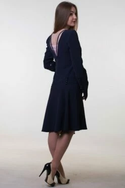 Queenie Goldstein Costume Black Queenie Goldstein Dress With Scarf -EpicCosplay Shop QueenieGoldsteinCostume4