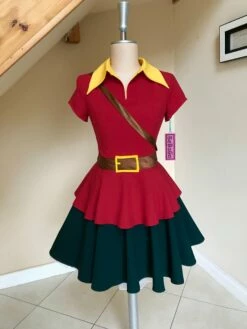 Archer Gaston Outfit, Hunter Gaston Costume Red And Forest Green Gaston Costume 15 Archer Gaston Outfit, Hunter Gaston Costume Red And Forest Green Gaston Costume -EpicCosplay Shop Redandforestgreencostume 1
