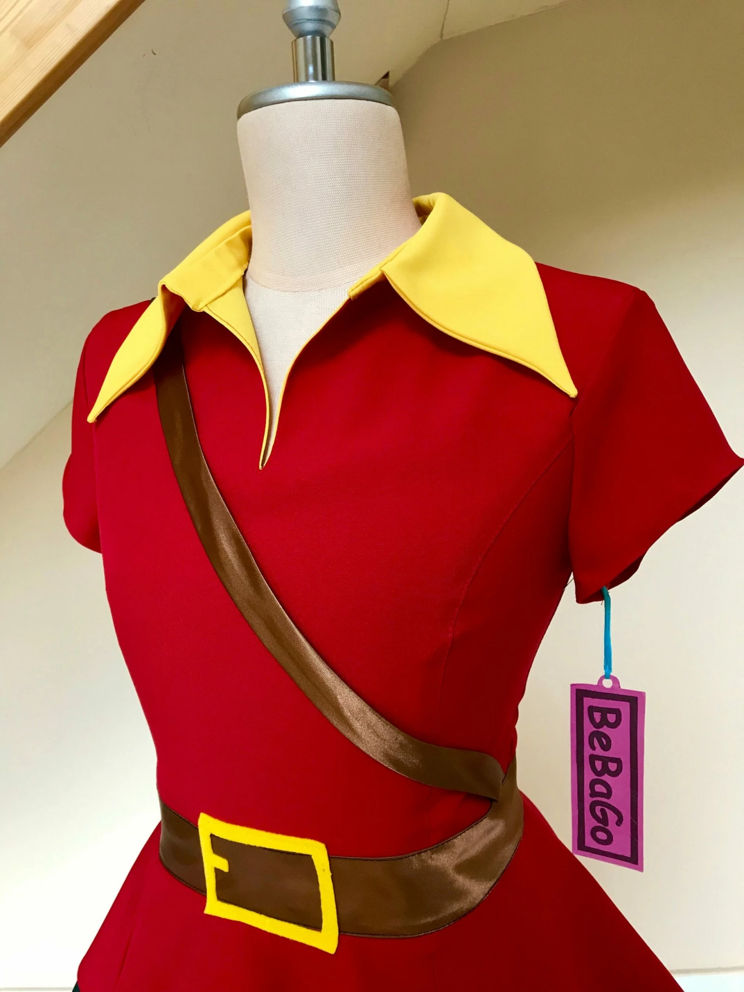 Archer Gaston Outfit, Hunter Gaston Costume Red And Forest Green Gaston Costume 4 Archer Gaston Outfit, Hunter Gaston Costume Red And Forest Green Gaston Costume - Image 2
