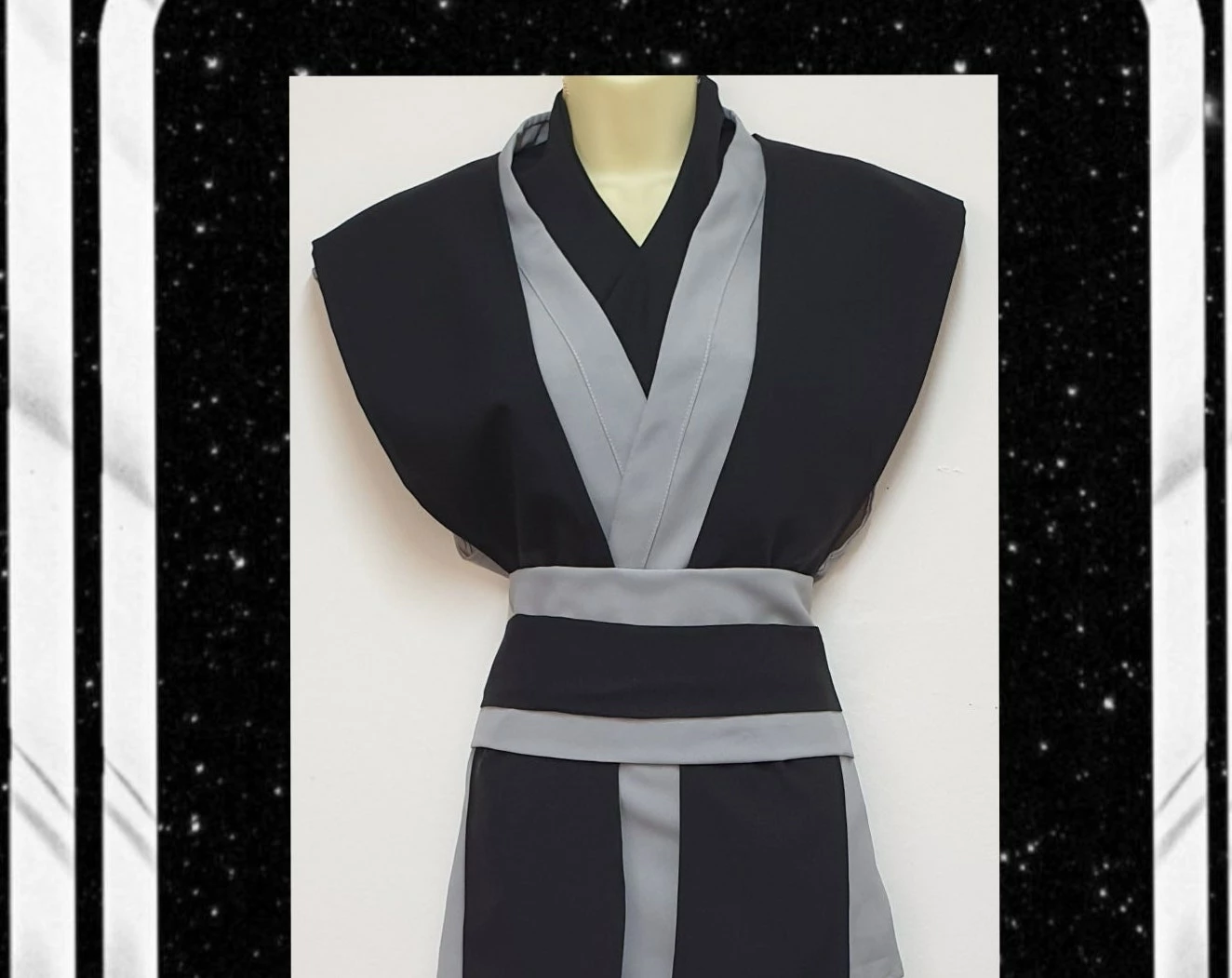 Handmade To Order In All Sizes And Various Colours Worldwide Shipping Sleevless Jedi Inspired Tunic Set Jedi Inspired Robes 3 Handmade To Order In All Sizes And Various Colours Worldwide Shipping Sleevless Jedi Inspired Tunic Set Jedi Inspired Robes