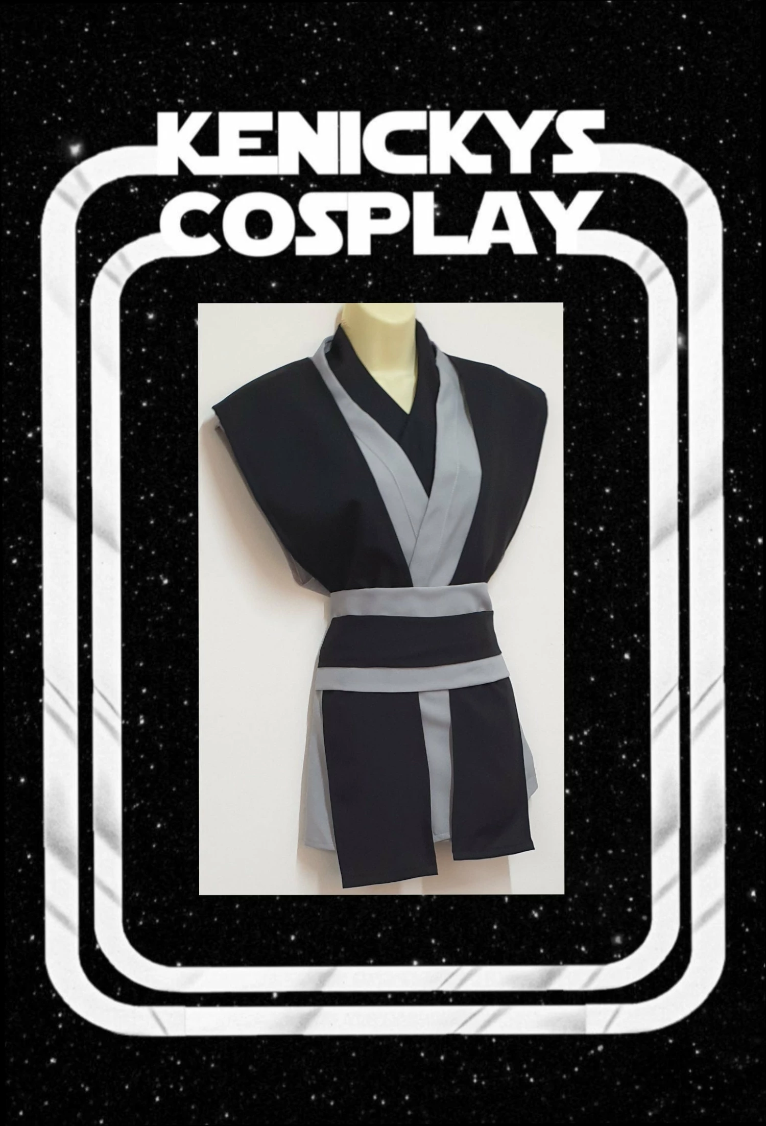 Handmade To Order In All Sizes And Various Colours Worldwide Shipping Sleevless Jedi Inspired Tunic Set Jedi Inspired Robes 4 Handmade To Order In All Sizes And Various Colours Worldwide Shipping Sleevless Jedi Inspired Tunic Set Jedi Inspired Robes - Image 2