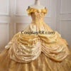 Belle Sparkly Dress, Princess Belle Costume Adult Plus Size 2 Belle Sparkly Dress, Princess Belle Costume Adult Plus Size -EpicCosplay Shop Sparkly Belle Costume 1