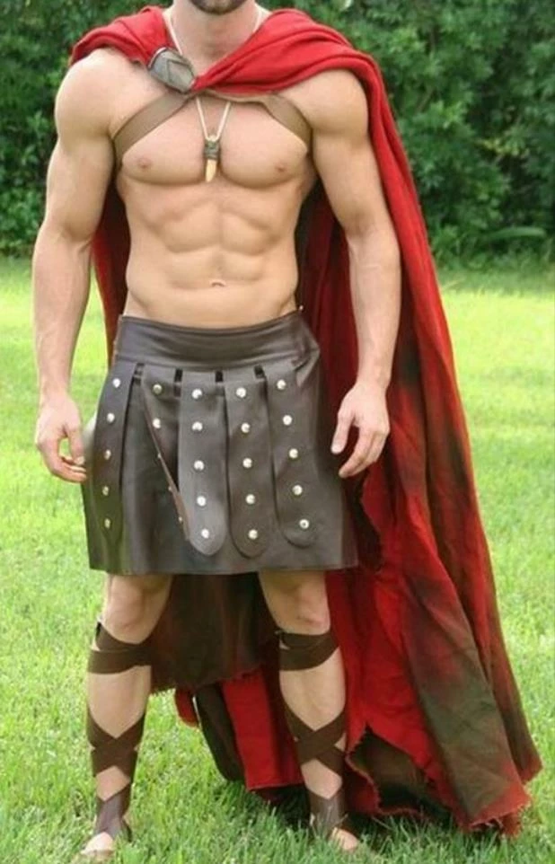 Spartan Costume For Male Gladiator Cosplay Costume 3 Spartan Costume For Male Gladiator Cosplay Costume