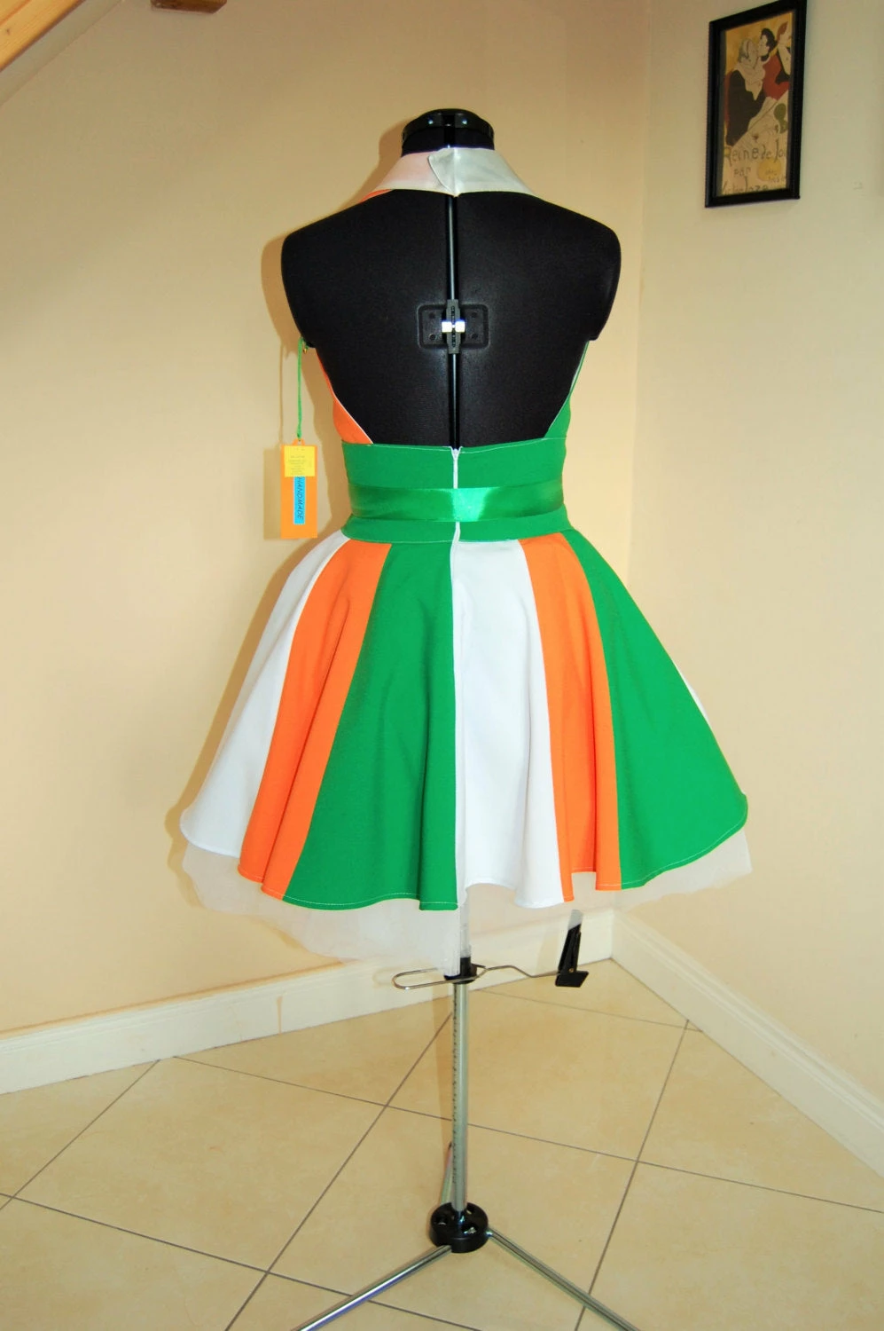 St Patricks Day Dress, Party Costume Parede Dress Irish Flag Dress 6 St Patricks Day Dress, Party Costume Parede Dress Irish Flag Dress - Image 4
