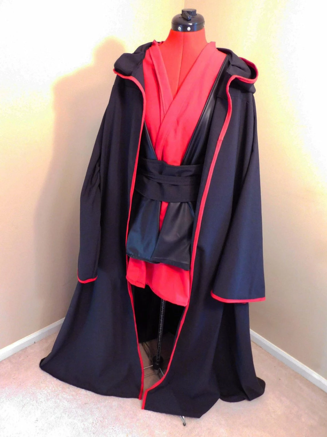 Star Wars Red Sith Robe, Tunic, Obi And Tabbard Costume For Adults
