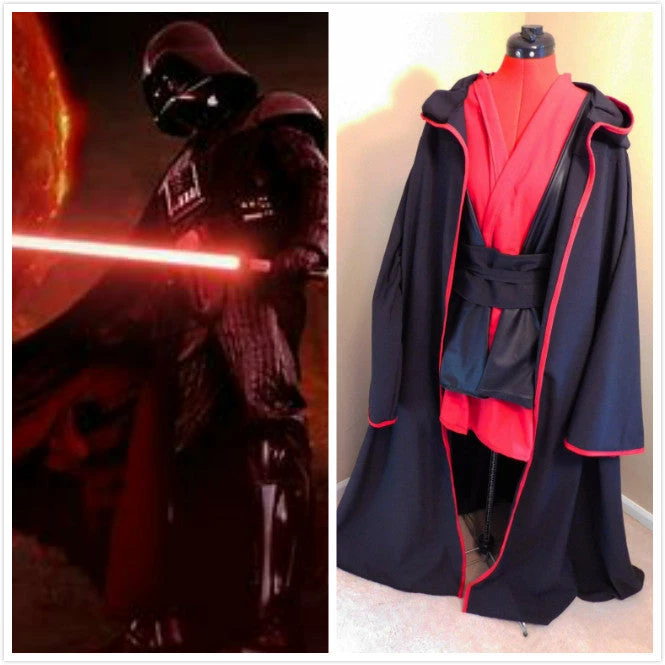Star Wars Red Sith Robe, Tunic, Obi And Tabbard Costume For Adults - Image 5