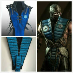 Sub Zero Tabard Mortal Kombat Blue Tabard Adults