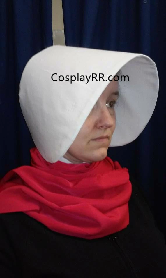 Handmaid's Tale Costume With Dress,Bonnet,Bag 6 Handmaid's Tale Costume With Dress,Bonnet,Bag - Image 4