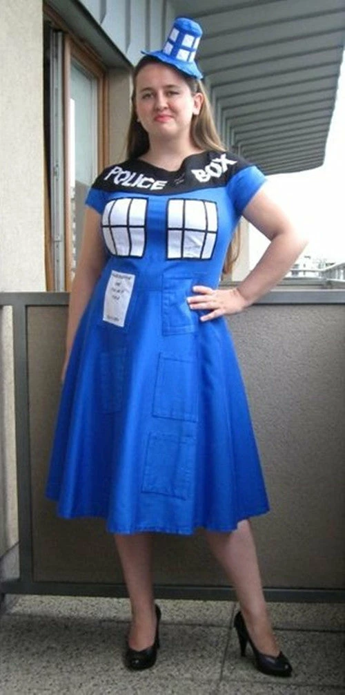 Tardis Costume Tardis Dress Plus Size For Male Female Or Kids - Image 2