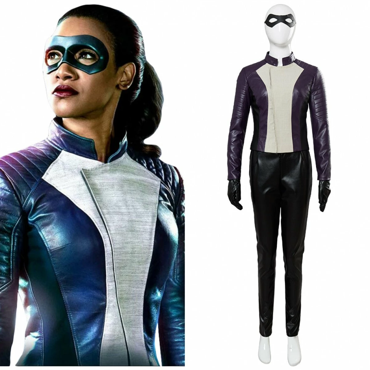 The Flash Iris West Costume Leather Outfits Suit 3 The Flash Iris West Costume Leather Outfits Suit