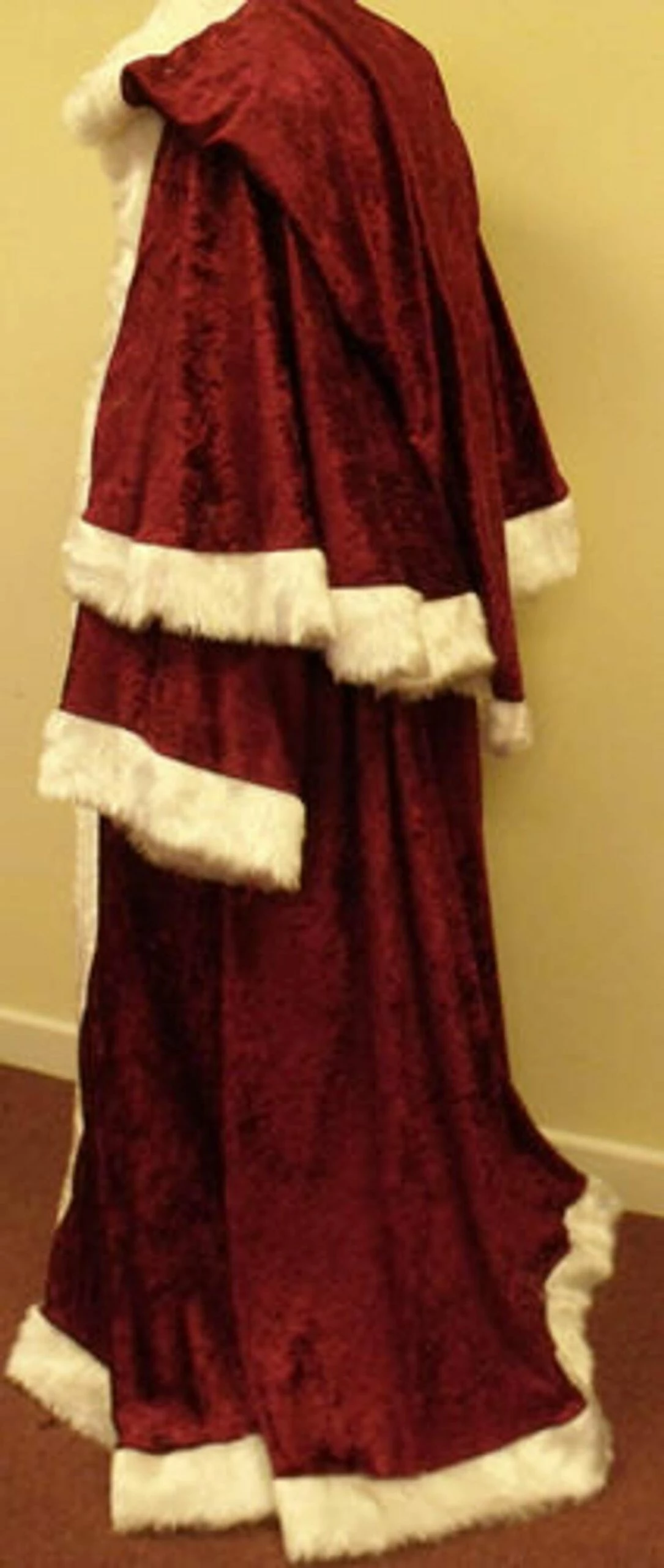 Velvet St Nicholas Father Christmas Santa Xmas Robe 4 Velvet St Nicholas Father Christmas Santa Xmas Robe - Image 2