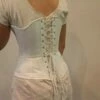 Victorian Corset Cotton Sateen With Coutil Lining 1 Victorian Corset Cotton Sateen With Coutil Lining -EpicCosplay Shop Victorian Corset Cotton Sateen with Coutil Lining 1