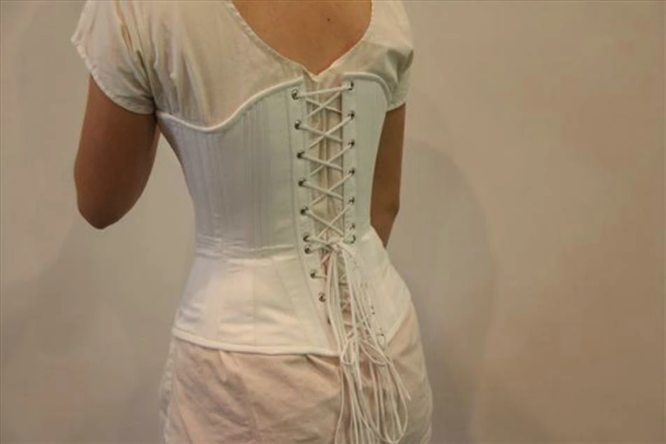 Victorian Corset Cotton Sateen With Coutil Lining