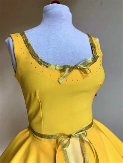 Yellow Princess Belle Dress Cosplay Costume Inspired Dress -EpicCosplay Shop Yellowprincessdress 5