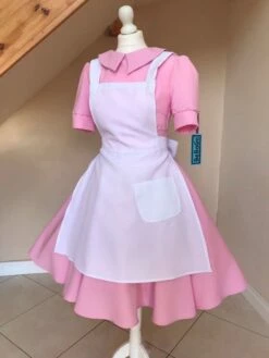 Classic Nurse Costume Halloween Nurse Pink Dress -EpicCosplay Shop classicnurseCostume 2