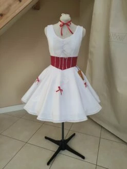 Mary Poppins White Holiday Dress Cosplay Costume 16 Mary Poppins White Holiday Dress Cosplay Costume -EpicCosplay Shop whiteholidaydress 6