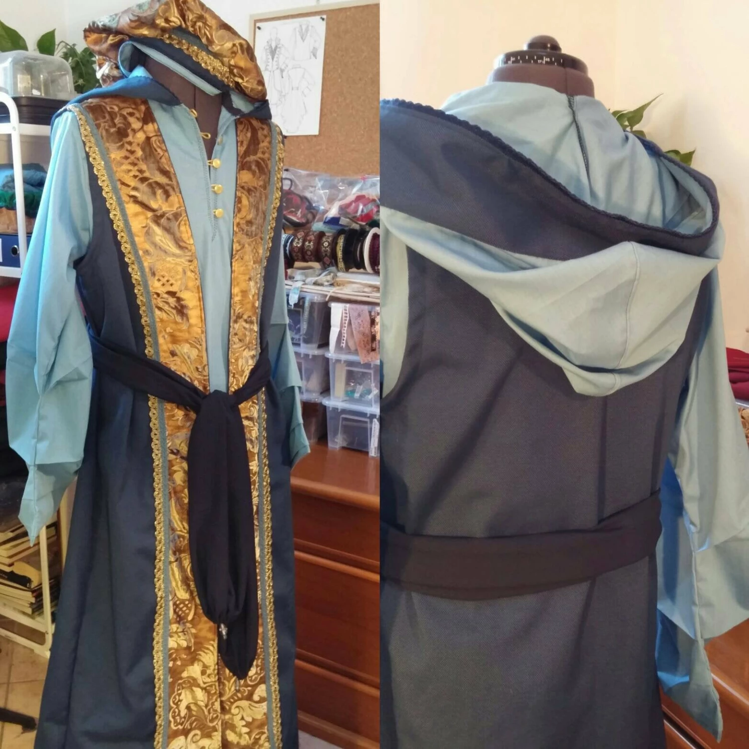 Mage Costume Set Wiccan Sorcerer MADE TO ORDER Wizard Dress 3 Mage Costume Set Wiccan Sorcerer MADE TO ORDER Wizard Dress