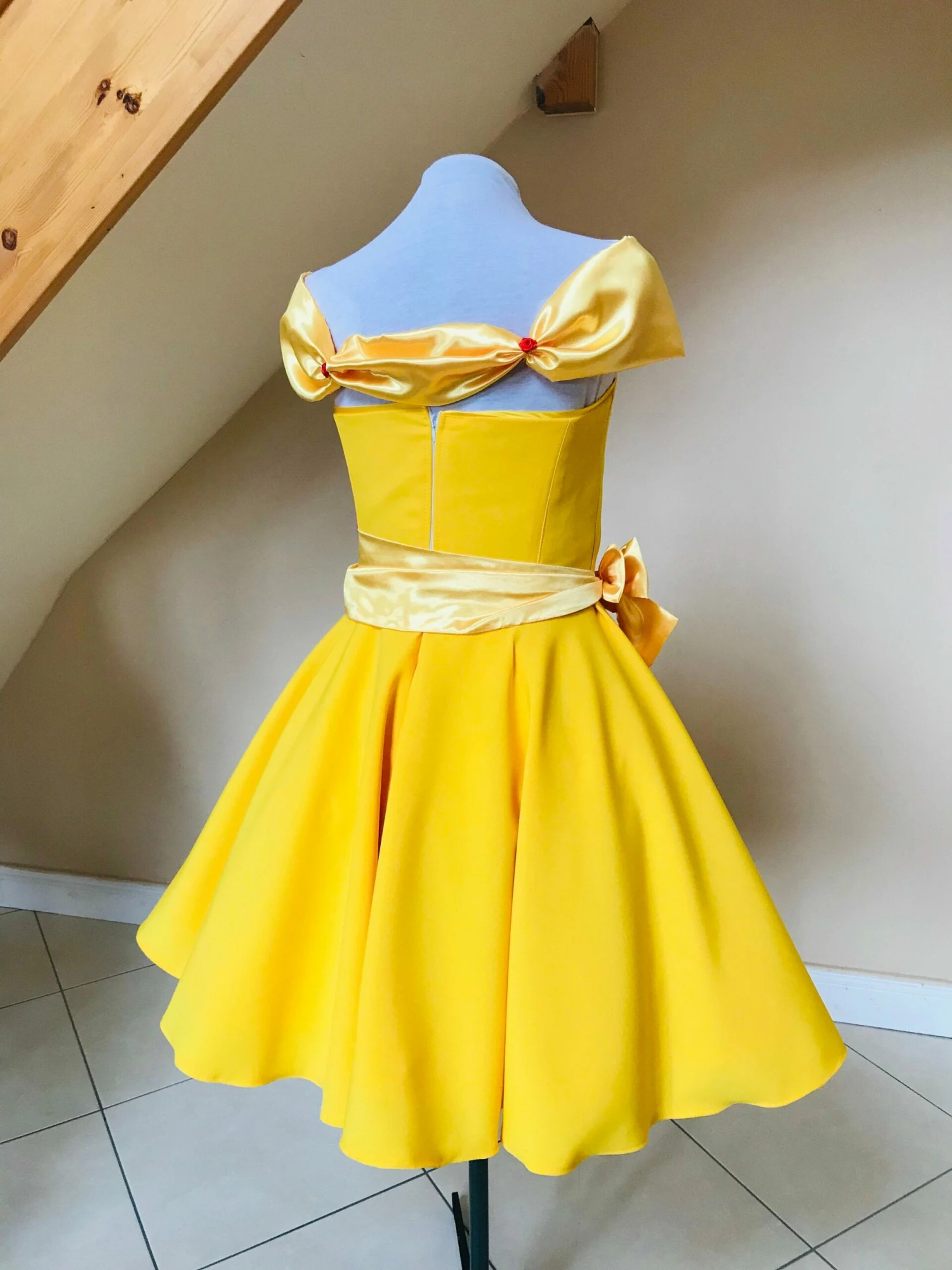 Yellow Belle Dress Princess Cosplay Dress 9 Yellow Belle Dress Princess Cosplay Dress - Image 7