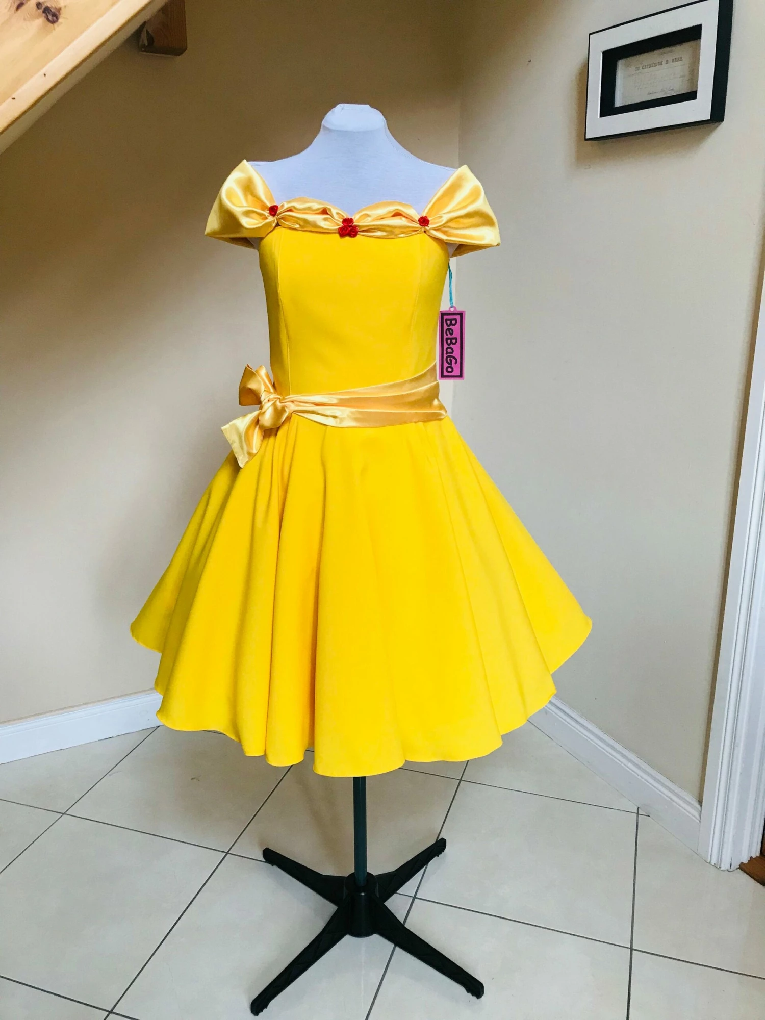 Yellow Belle Dress Princess Cosplay Dress 6 Yellow Belle Dress Princess Cosplay Dress - Image 4