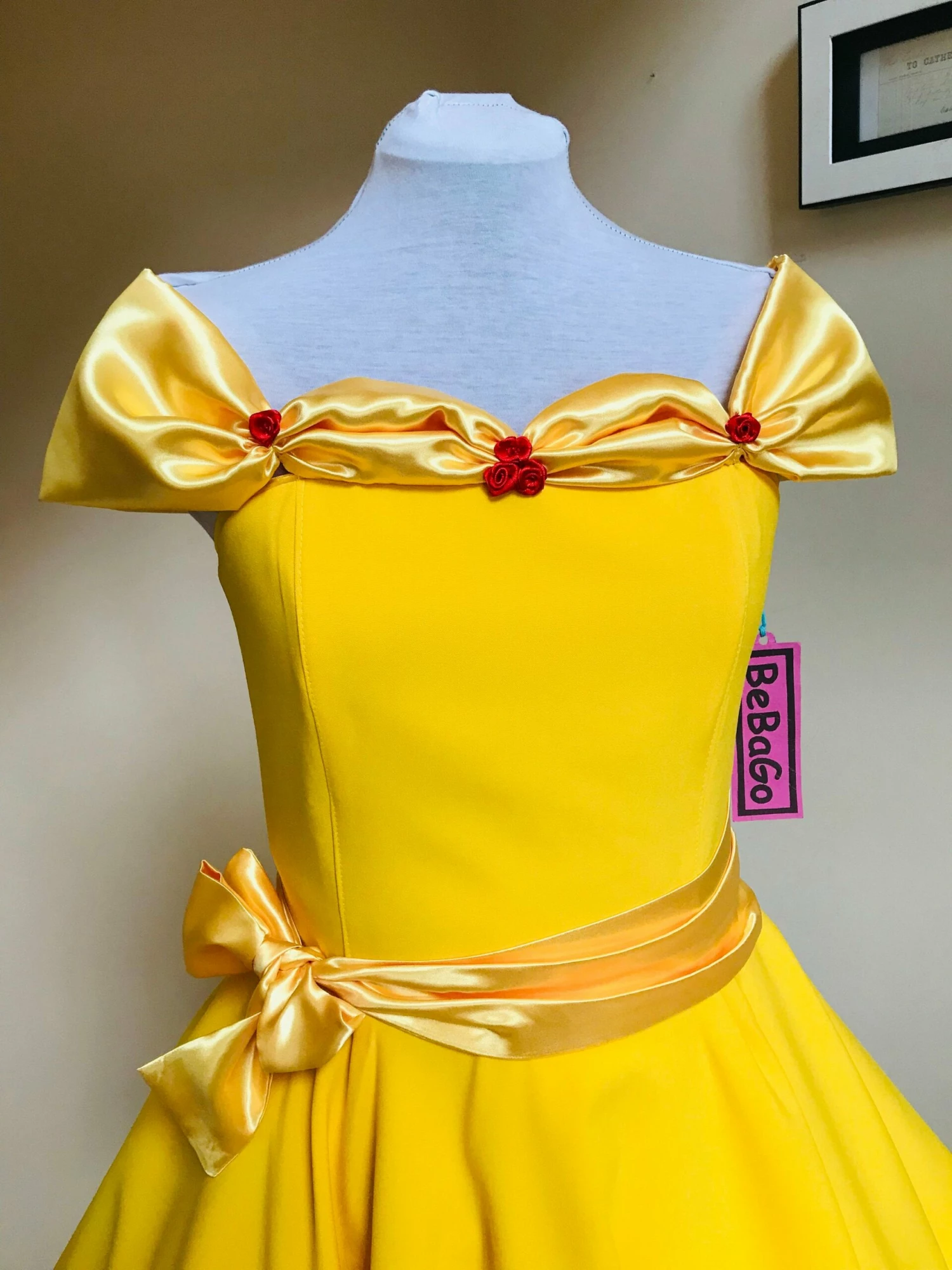 Yellow Belle Dress Princess Cosplay Dress 8 Yellow Belle Dress Princess Cosplay Dress - Image 6